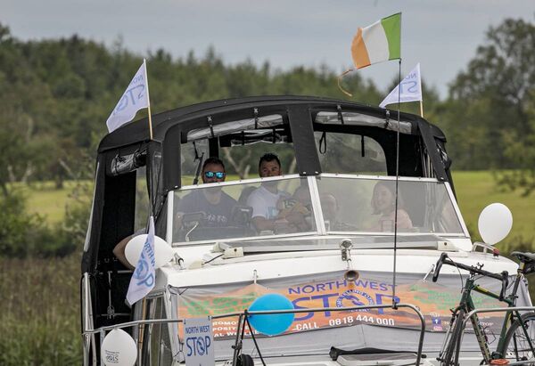 Paul Little along with his family and support crew arriving for a special homecoming in Knockvicar. Picture: Mark Kelly Paul Little along with his family and support crew arriving for a special homecoming in Knockvicar. Picture: Mark Kelly