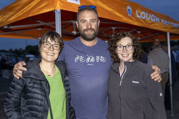Toni McGlynn, William Little and Eileen Maxwell pictured at Tara Marina in Knockvicar last Thursday to celebrate the return of Paul Little following his heroic completion of the 230 km “Swim the Shannon 2025” challenge. Pic : Mark Kelly Toni McGlynn, William Little and Eileen Maxwell pictured at Tara Marina in Knockvicar last Thursday to celebrate the return of Paul Little following his heroic completion of the 230 km “Swim the Shannon 2025” challenge. Pic : Mark Kelly