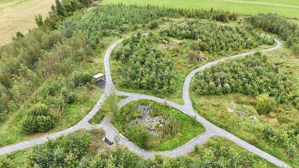 An aerial shot of a section of the newly opened Palace Neighbourwood Park in Elphin courtesy of Cathal Brady. 
