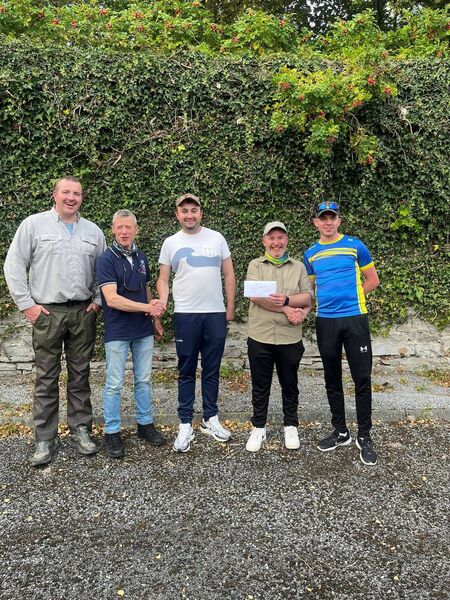 Ryan Cummins, Michael McDermott, Daniel McDermott, Ronan Baggott, (joint second) Gary Madden pictured at Lough O'Flynn.  Ryan Cummins, Michael McDermott, Daniel McDermott, Ronan Baggott, (joint second) Gary Madden pictured at Lough O'Flynn.