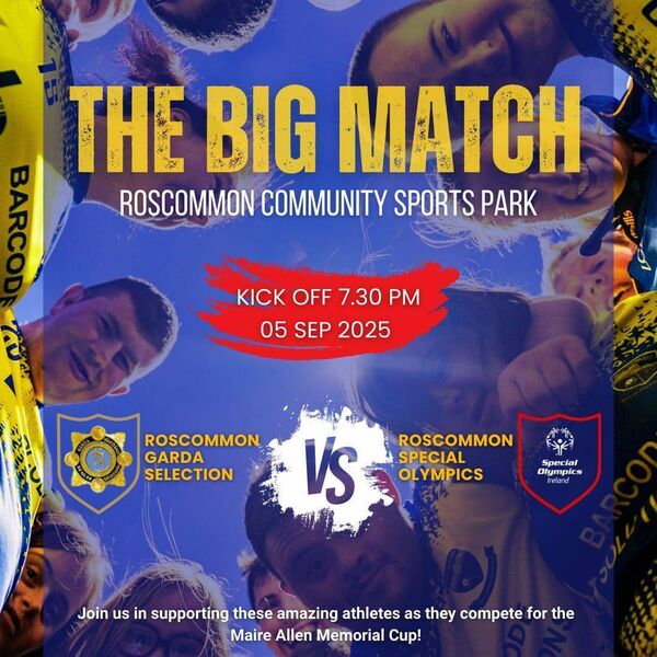 The Big Match: Roscommon Special Olympics v Roscommon Garda Selection. The Big Match: Roscommon Special Olympics v Roscommon Garda Selection.