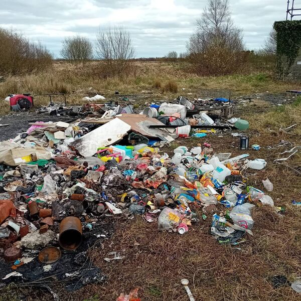 Tonnes of illegal waste was removed by the council. Tonnes of illegal waste was removed by the council.