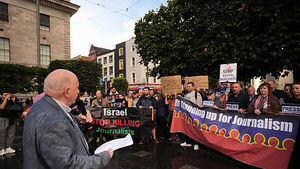 Vigil held in Dublin in solidarity with journalists in Gaza Vigil held in Dublin in solidarity with journalists in Gaza