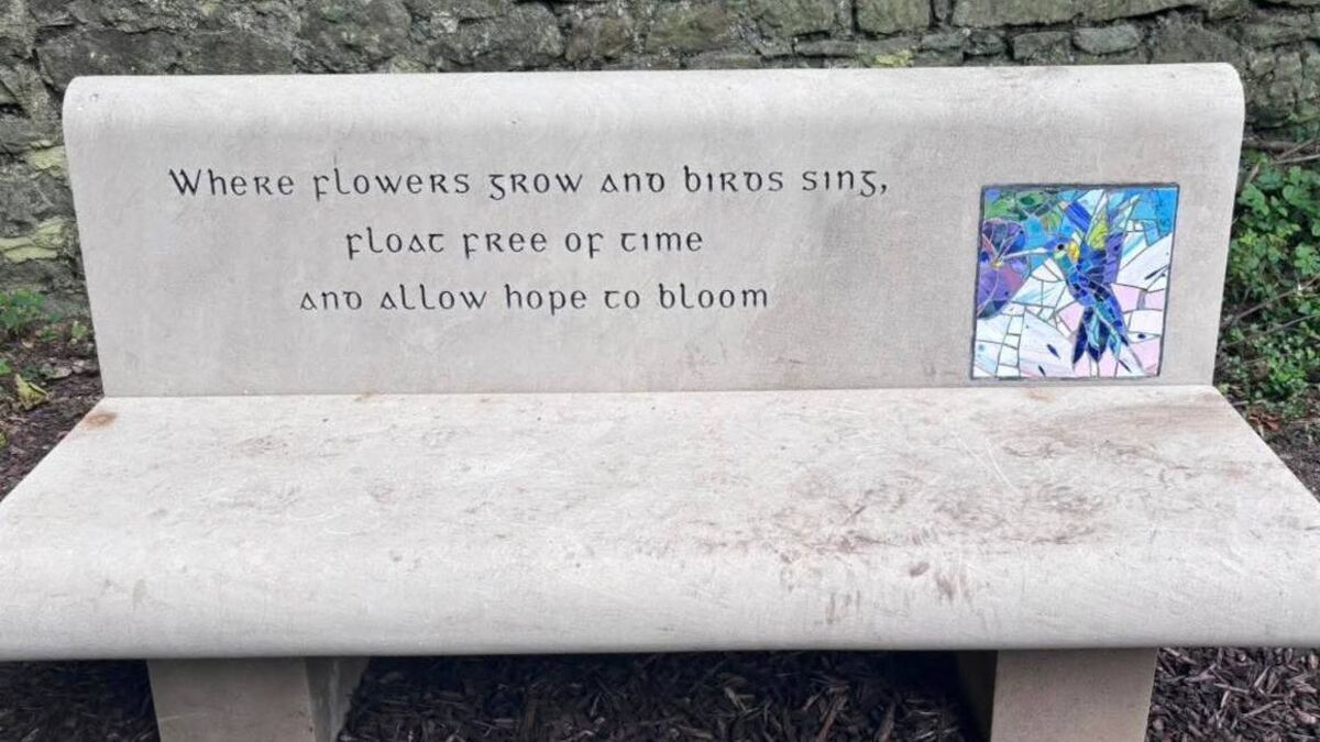 Memorial bench restored after being vandalised