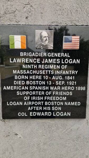 The commemorative plaque.