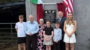 Local plaque unveiled to honour famous family links