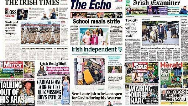 What the papers say: Thursday's front pages
