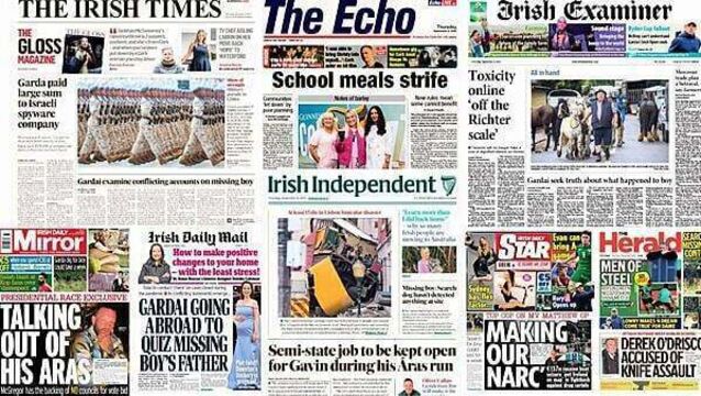 What the papers say: Thursday's front pages