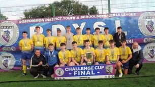 <p>The Skyvalley Rovers U-18 squad that defeated Moore United in the Roscommon and District Schoolboys/girls League Challenge Cup final in Newbridge on Saturday evening.</p>