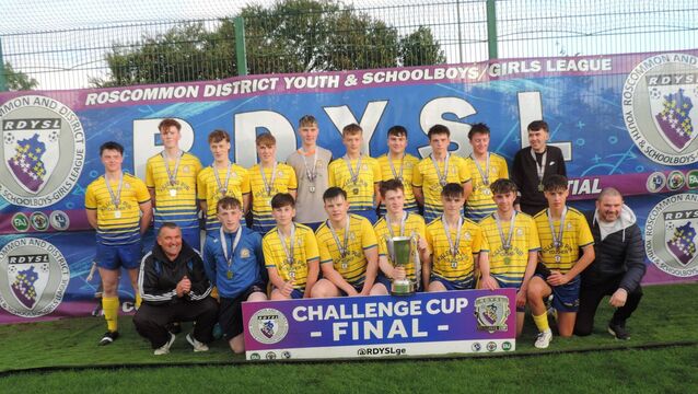 <p>The Skyvalley Rovers U-18 squad that defeated Moore United in the Roscommon and District Schoolboys/girls League Challenge Cup final in Newbridge on Saturday evening.</p>