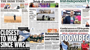 What the papers say: Thursday's front pages What the papers say: Thursday's front pages