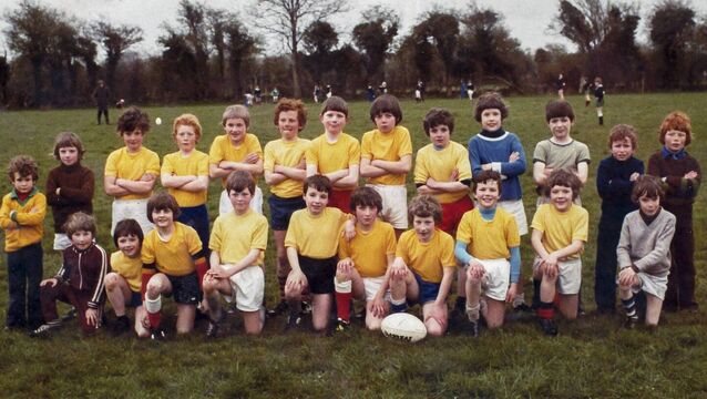<p>The Carrick-on-Shannon RFC team against Longford in 1982. Back row (l-r): John Campbell, Brendan Dee, Adrian Harman, Barry Gilsenan, Joseph Duffy, Brian Hennelly, Niall Keely, Peter Lowe, Derek Nolan, Padraig Cullen, Alan Burke and Kevin Gately. Front row (l-r): Adrian Newcombe, Adrian McKeon, Ivan Keaney, Seamus Harney, Andrew Flynn, Enda McWeeney, John Newcombe, Peadar Griffin, Fergal McElgunn and David Phelan.</p>