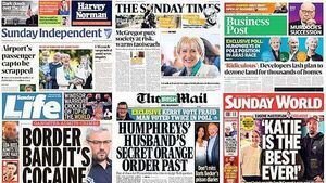 What the papers say: Sunday's front pages What the papers say: Sunday's front pages
