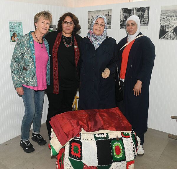 Máire Ní Mheibhric, Galway; Shereen Alsabbagh, Najwa Elsabbgh and Nesreen Alalfi, Carrick-on-Shannon at a Roscommon/Palestine Solidarity Campaign Fun Day at Strokestown Park HousePic: Gerard O’Loughlin