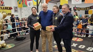 WATCH: O’Rourke sisters given hero’s welcome at Castlerea Boxing Club