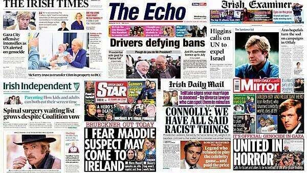 What the papers say: Wednesday's front pages