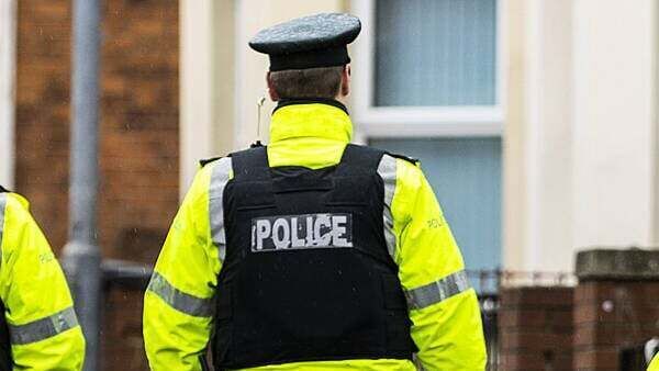 Police car damaged after being attacked by large crowd in Co Down