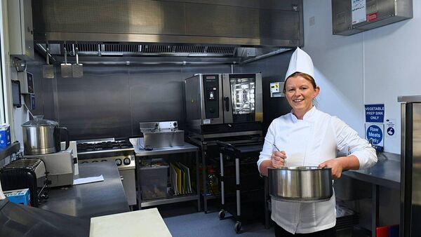 Chef Caroline helping to nourish the environment at Roscommon Hospice