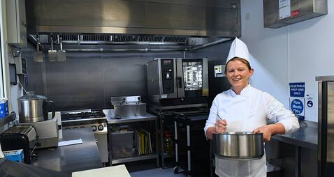 Chef Caroline helping to nourish the environment at Roscommon Hospice 