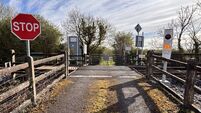 New train detection warning system installed at County Roscommon level crossing