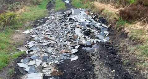Illegally dumped hazardous asbestos waste cleaned up in County Roscommon 
