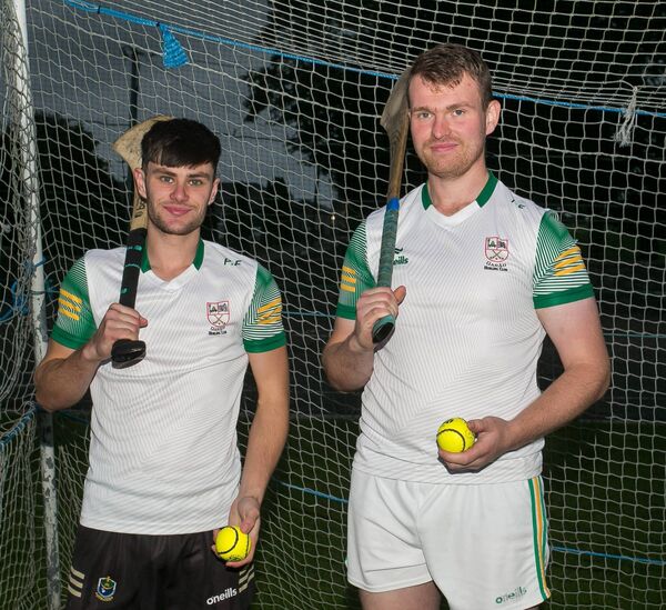 Oran's top scorer, Paddy Fallon, alongside his brother, Thomas, at training in Rockfield ahead of Sunday's county final at King and Moffatt Dr. Hyde Park. 