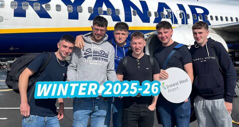 Eleven routes and 23,000 extra seats announced for Ireland West Airport's winter schedule