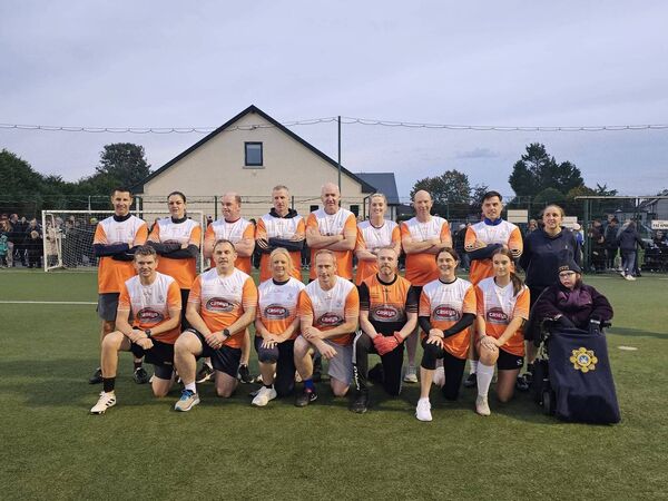 Members of Roscommon Gardaí's football team.