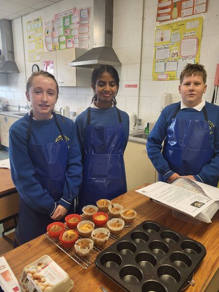 First Year students at Abbey Community College cooking up some tasty treats.