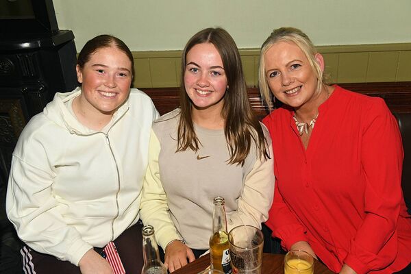 Sarah Purcell with Megan and Yvonne Donoghue pictured at 60th birthday celebrations in Ryan’s Bar, Roscommon. Pic: Gerard O’Loughlin 