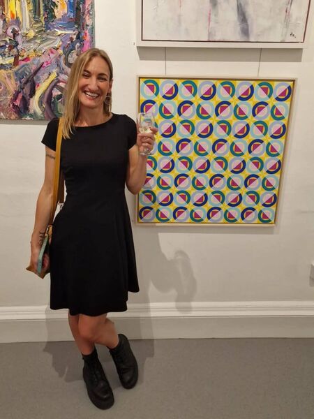 Nickie Harrington was delighted to have her work included in 'Connection' the very first exhibition in the brand new gallery space above Grogan's Castle Lounge in Dublin. 