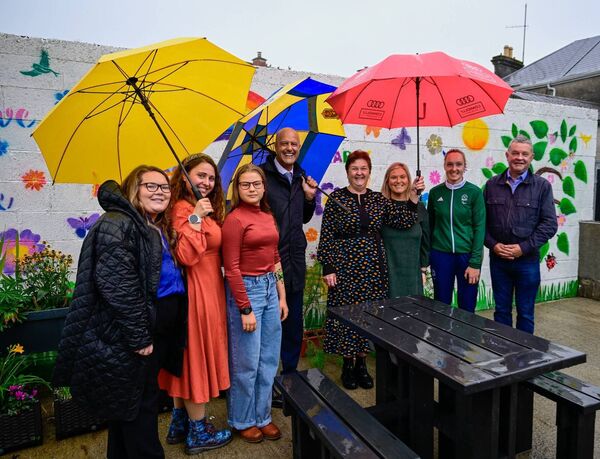A community garden was officially opened by by paralympian Richael Timothy at the Castlerea Community and Family Resource Centre recently.