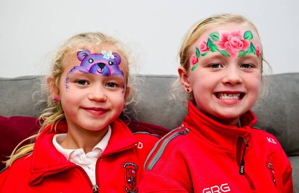 Karie and Crioa Duignan pictured at the opening of a community garden at the Castlerea Community and Family Resource Centre. 