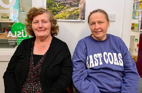 Josie Mannion and Zinaida Naumenko pictured at the official opening of the community garden at the Castlerea Community and Family Resource Centre.