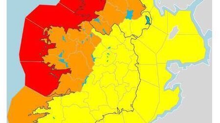 Met Éireann explains county's late inclusion in orange wind warning