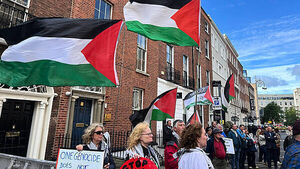 Thousands call for sanctions on Israel during Dublin rally