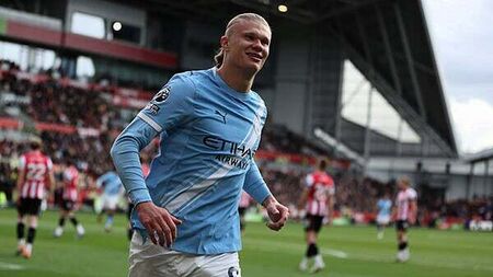Erling Haaland strikes again as Manchester City battle to win at Brentford