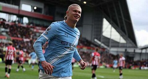 Erling Haaland strikes again as Manchester City battle to win at Brentford