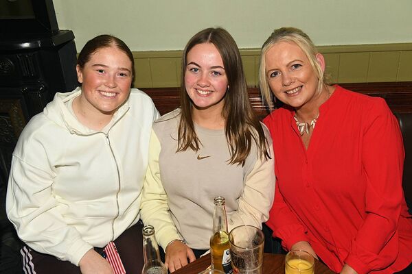 Sarah Purcell with Megan and Yvonne Donoghue pictured at 60th birthday celebrations in Ryan’s Bar, Roscommon. Pic: Gerard O’Loughlin 