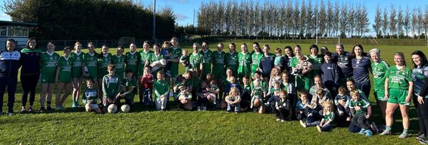 The Rocky's Rebels junior football panel with their children at training in Kilbride ahead of Friday evening's county final against St. Michael's/St. Ronan's. The Rocky's Rebels junior football panel with their children at training in Kilbride ahead of Friday evening's county final against St. Michael's/St. Ronan's.