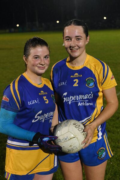 Clann na nGael defenders, Caitlin Gavin and Ava Gavin, ahead of Saturday's county senior ladies' football final against St. Brigid's in Ballyleague. Clann na nGael defenders, Caitlin Gavin and Ava Gavin, ahead of Saturday's county senior ladies' football final against St. Brigid's in Ballyleague.