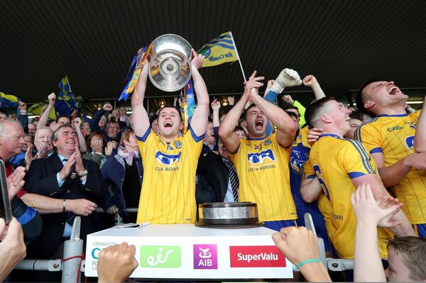Ciaráin Murtagh lifts the Nestor Cup as Roscommon senior football captain in 2017 following the Rossies' victory against Galway in Pearse Stadium, Salthill. Picture: INPHO/Bryan Keane Ciaráin Murtagh lifts the Nestor Cup as Roscommon senior football captain in 2017 following the Rossies' victory against Galway in Pearse Stadium, Salthill. Picture: INPHO/Bryan Keane