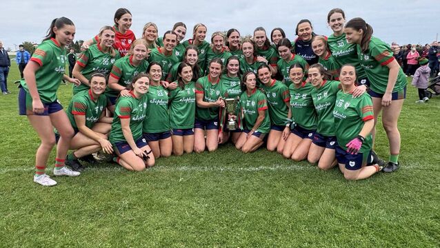 The St. Brigid's senior football panel with the Marie McAleer Cup after becoming Roscommon senior ladies' football champions on Saturday afternoon. <p>The St. Brigid's senior football panel with the Marie McAleer Cup after becoming Roscommon senior ladies' football champions on Saturday afternoon. </p>