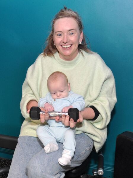 Aisling Hegarty with Conor at the official opening of EmpowerFit in Ballinlough. Pic: Liam Reynolds