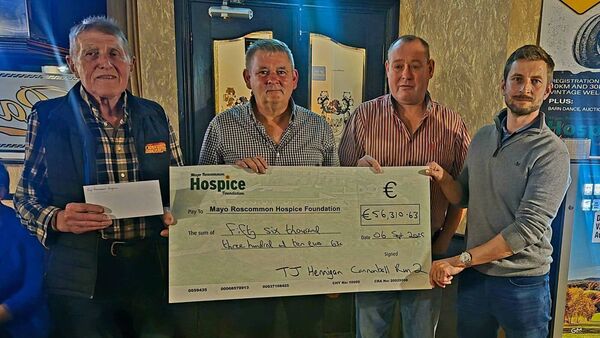 Over €56,000 raised for hospice through Roscommon Cannonball Run fundraiser