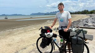 <p>Fergal Guihen pictured in Thailand during the summer.</p>