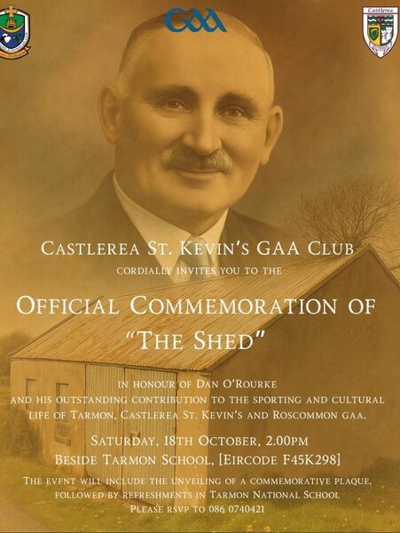 Dan O’Rourke's vision and dedication helped shape the sporting and cultural life of Tarmon, Castlerea St. Kevin's and Roscommon GAA. Dan O’Rourke's vision and dedication helped shape the sporting and cultural life of Tarmon, Castlerea St. Kevin's and Roscommon GAA.