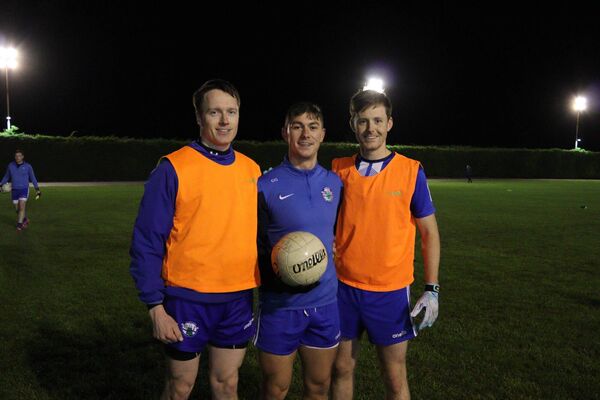 Ross Timothy, Cathal Connelly, Adrian Collins preparing for Saturday's Junior A football final against Ballinameen. Picture: St. Croan's GAA Club Ross Timothy, Cathal Connelly, Adrian Collins preparing for Saturday's Junior A football final against Ballinameen. Picture: St. Croan's GAA Club