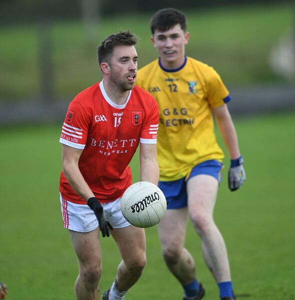 Finbarr McDermott and his Ballinameen team-mates are eyeing up a first Junior A Football Championship title since 2019. Picture: Gerard O'Loughlin Finbarr McDermott and his Ballinameen team-mates are eyeing up a first Junior A Football Championship title since 2019. Picture: Gerard O'Loughlin