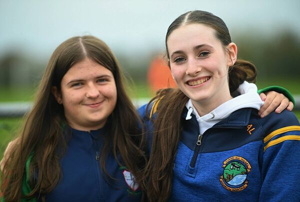 Arin McCann and Aoife Lennon supporting the Clann na nGael senior ladies' football team against St. Brigid's in last Saturday's county final at Ballyleague. Picture: Gerard O'Loughlin Arin McCann and Aoife Lennon supporting the Clann na nGael senior ladies' football team against St. Brigid's in last Saturday's county final at Ballyleague. Picture: Gerard O'Loughlin